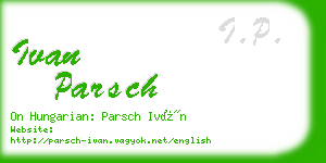 ivan parsch business card